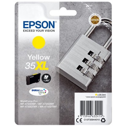 C13T35944020 Epson Padlock Singlepack Yellow 35Xl Durabrite Ultra Ink