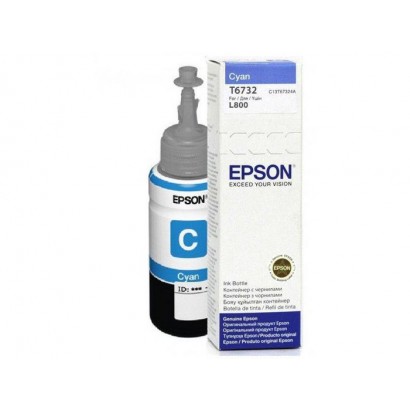 C13T67324A Epson T6732 Cyan Ink Bottle 70Ml