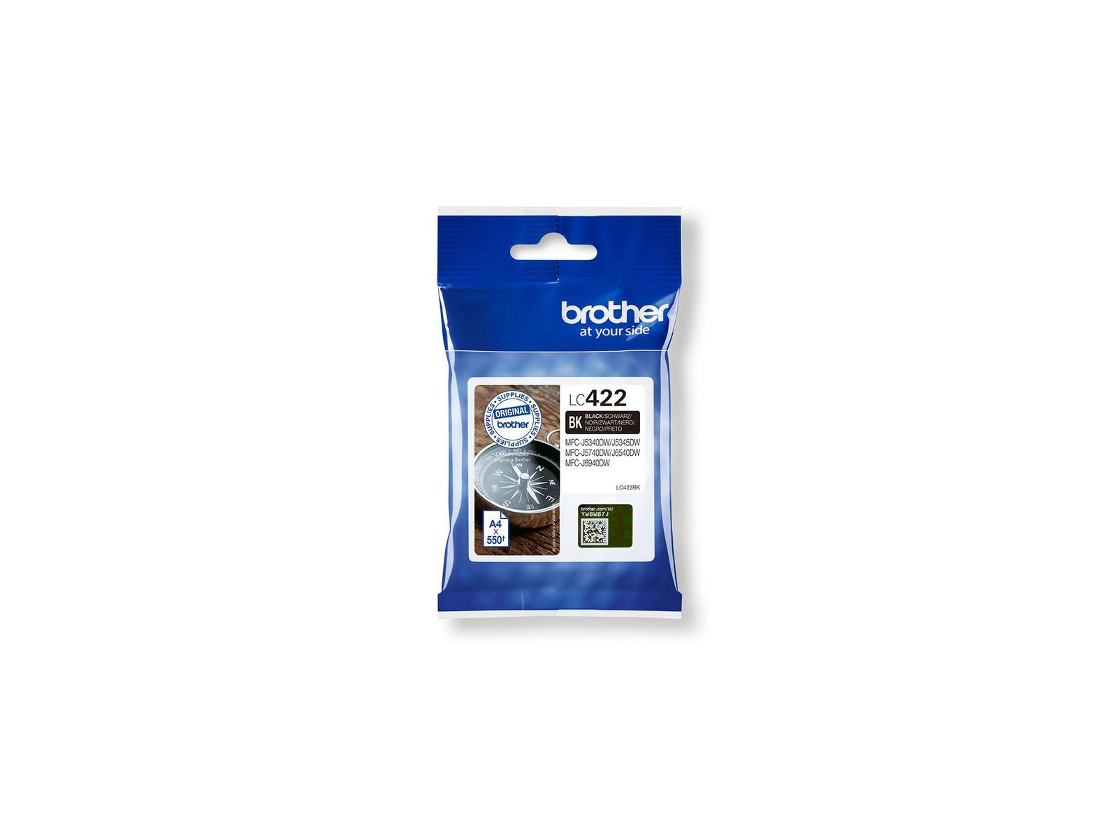 LC422BK LC422BK Brother Lc-422Bk Ink Cartridge 1 Pc(S) Original Black