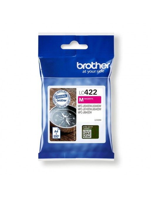 LC422M Brother Lc-422M Ink Cartridge 1 Pc(S) Original Magenta