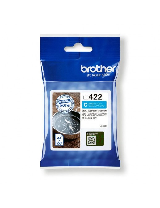 LC422C LC422C Brother Lc-422C Ink Cartridge 1 Pc(S) Original Cyan