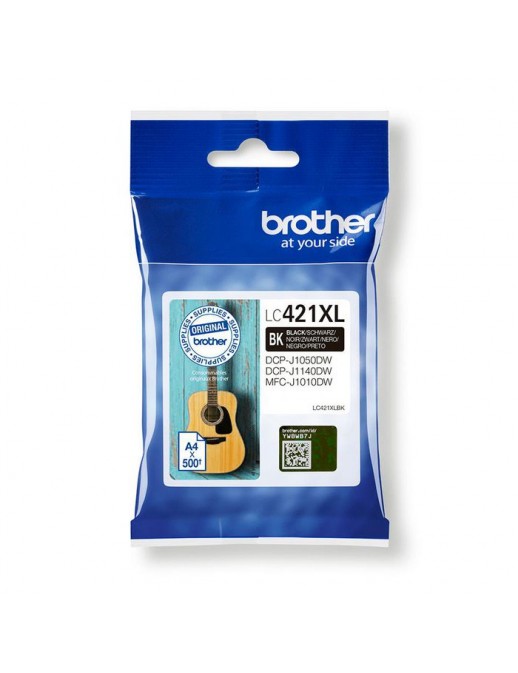 LC421XLBK LC421XLBK Brother Lc-421Xlbk Ink Cartridge 1 Pc(S) Original High (Xl) Yield Black