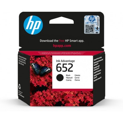 F6V25AE HP 652 Black Original Ink Advantage Cartridge