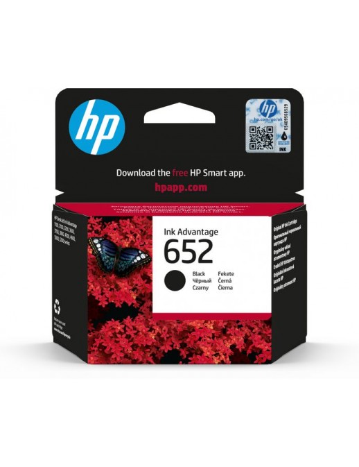 F6V25AE HP 652 Black Original Ink Advantage Cartridge