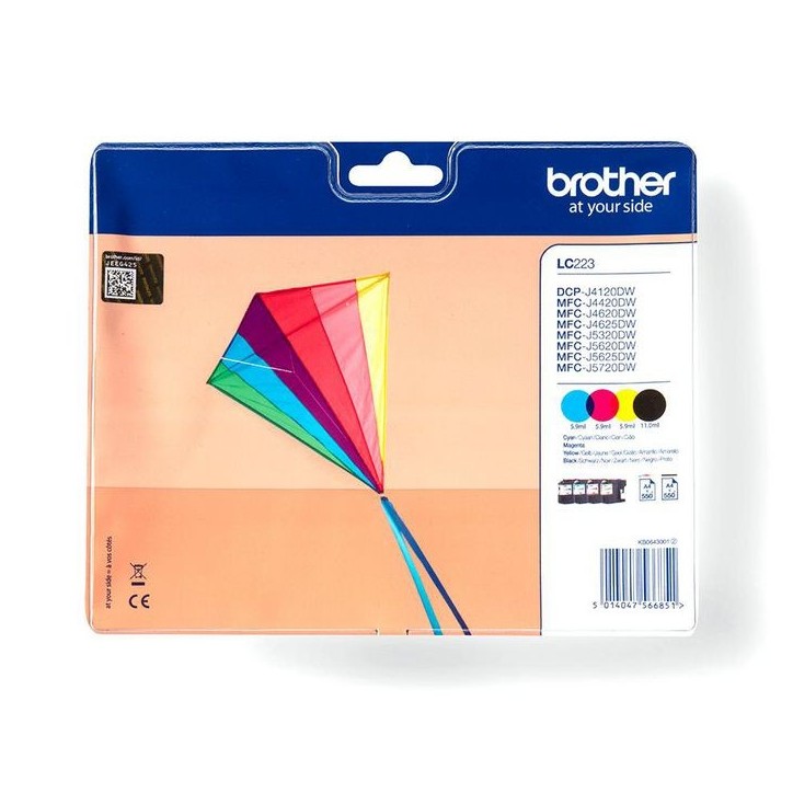 LC223VALBP Brother 23Valbp Ink Cartridge Multipack