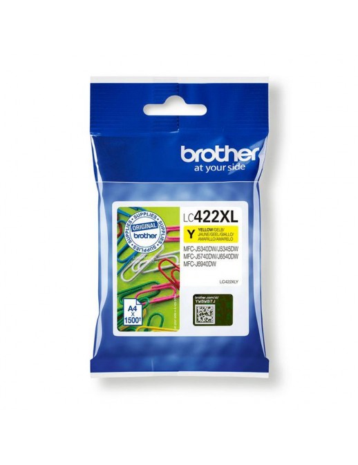 LC422XLY Brother Lc-422Xly Ink Cartridge 1 Pc(S) Original Yellow