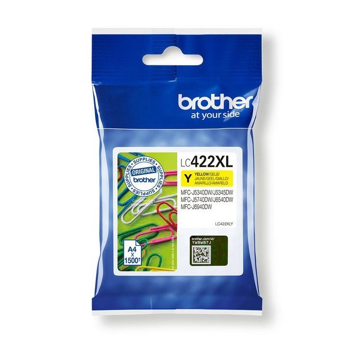 LC422XLY Brother Lc-422Xly Ink Cartridge 1 Pc(S) Original Yellow