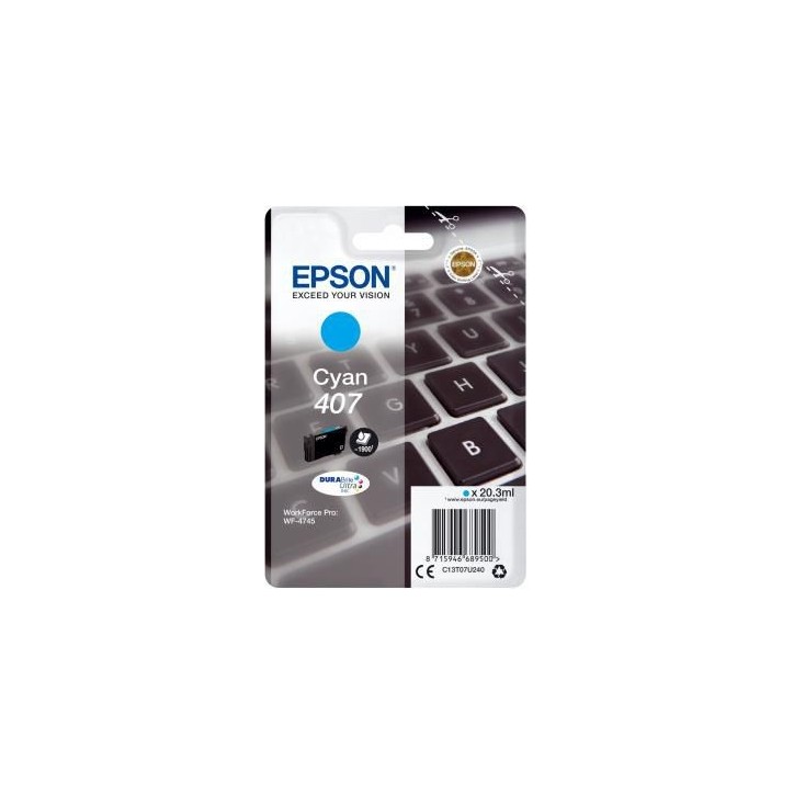 C13T07U240 Epson Wf-4745 Ink Cartridge 1 Pc(S) Original High (Xl) Yield Cyan