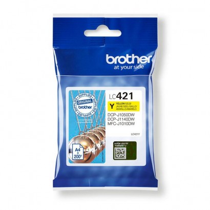 LC421Y Brother Lc-421Y Ink Cartridge 1 Pc(S) Original Yellow