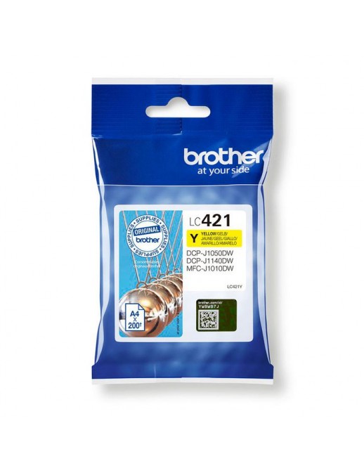 LC421Y Brother Lc-421Y Ink Cartridge 1 Pc(S) Original Yellow