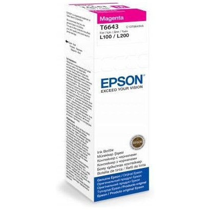 C13T66434A Epson T6643 Magenta Ink Bottle 70Ml