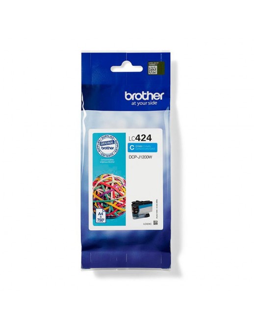 LC424C Brother Lc-424C Ink Cartridge 1 Pc(S) Original Cyan