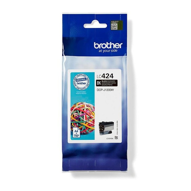 LC424BK Brother Lc-424Bk Ink Cartridge 1 Pc(S) Original Black