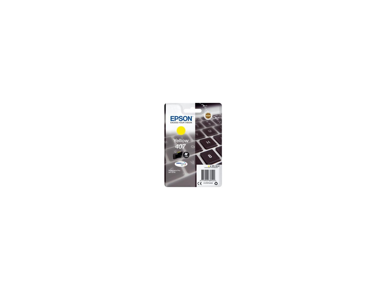 C13T07U440 C13T07U440 Epson Wf-4745 Ink Cartridge 1 Pc(S) Original High (Xl) Yield Yellow C13T07U440 C13T07U440 Epson Wf-4745 Ink Cartridge 1 Pc(S) Original High (Xl) Yield Yellow