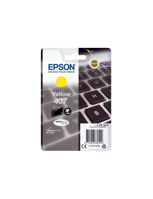 C13T07U440 Epson Wf-4745 Ink Cartridge 1 Pc(S) Original High (Xl) Yield Yellow