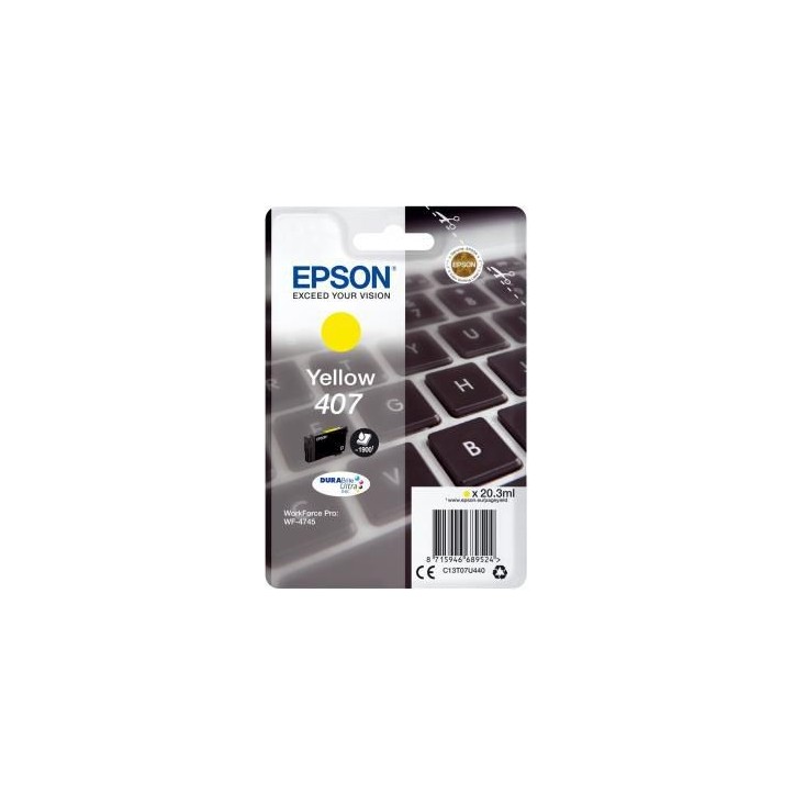 C13T07U440 Epson Wf-4745 Ink Cartridge 1 Pc(S) Original High (Xl) Yield Yellow