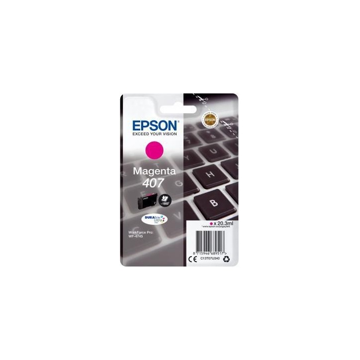 C13T07U340 Epson Wf-4745 Ink Cartridge 1 Pc(S) Original High (Xl) Yield Magenta