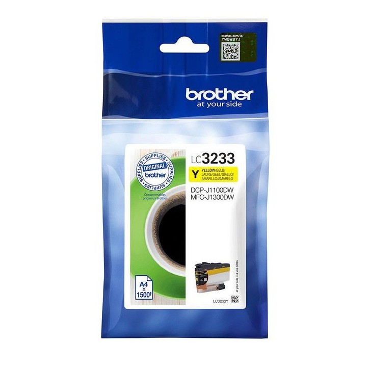 LC3233Y Brother Lc-3233Y Ink Cartridge 1 Pc(S) Original Standard Yield Yellow