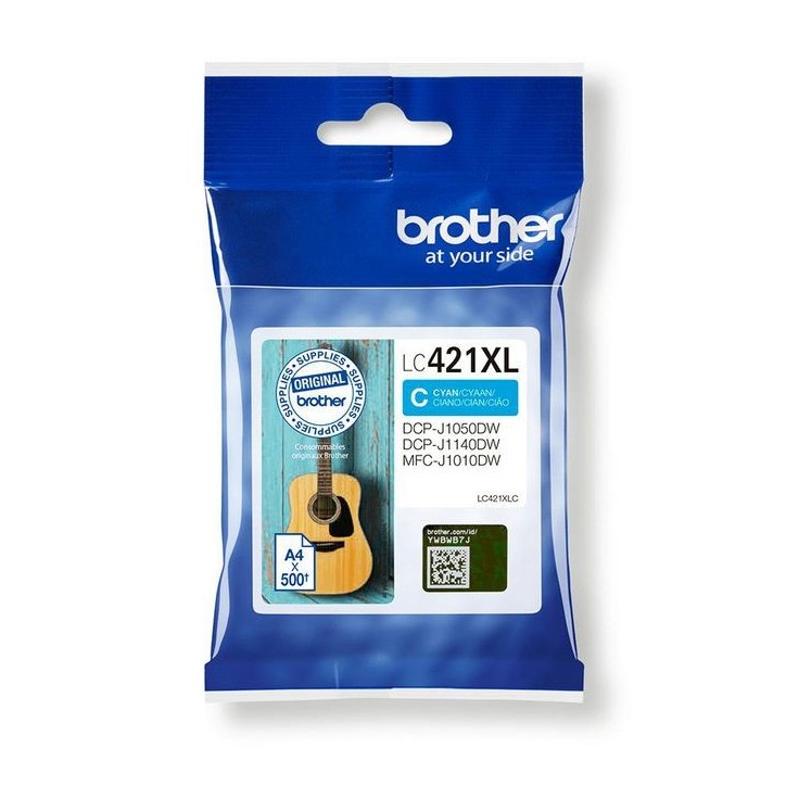 LC421XLC Brother Lc-421Xlc Ink Cartridge 1 Pc(S) Original High (Xl) Yield Cyan LC421XLC Brother Lc-421Xlc Ink Cartridge 1 Pc(S) Original High (Xl) Yield Cyan