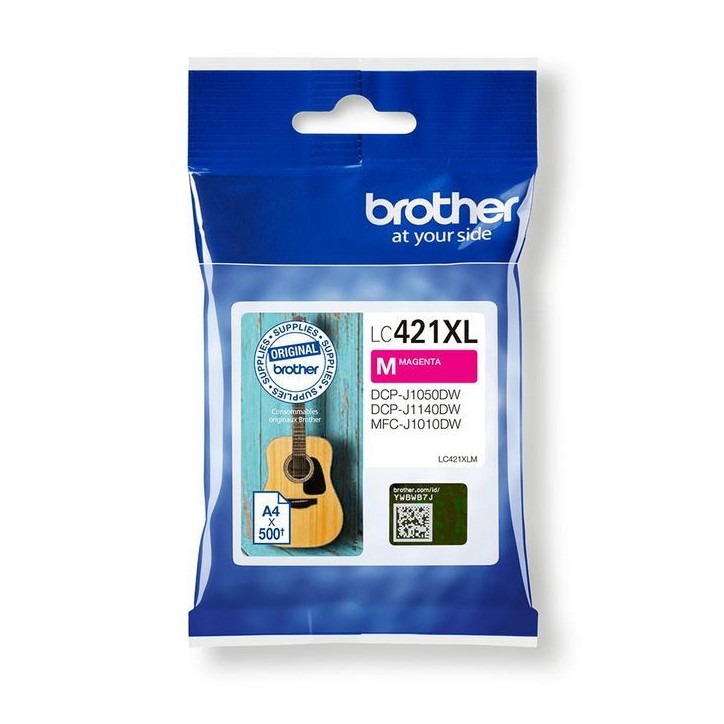 LC421XLM Brother Lc-421Xlm Ink Cartridge 1 Pc(S) Original High (Xl) Yield Magenta