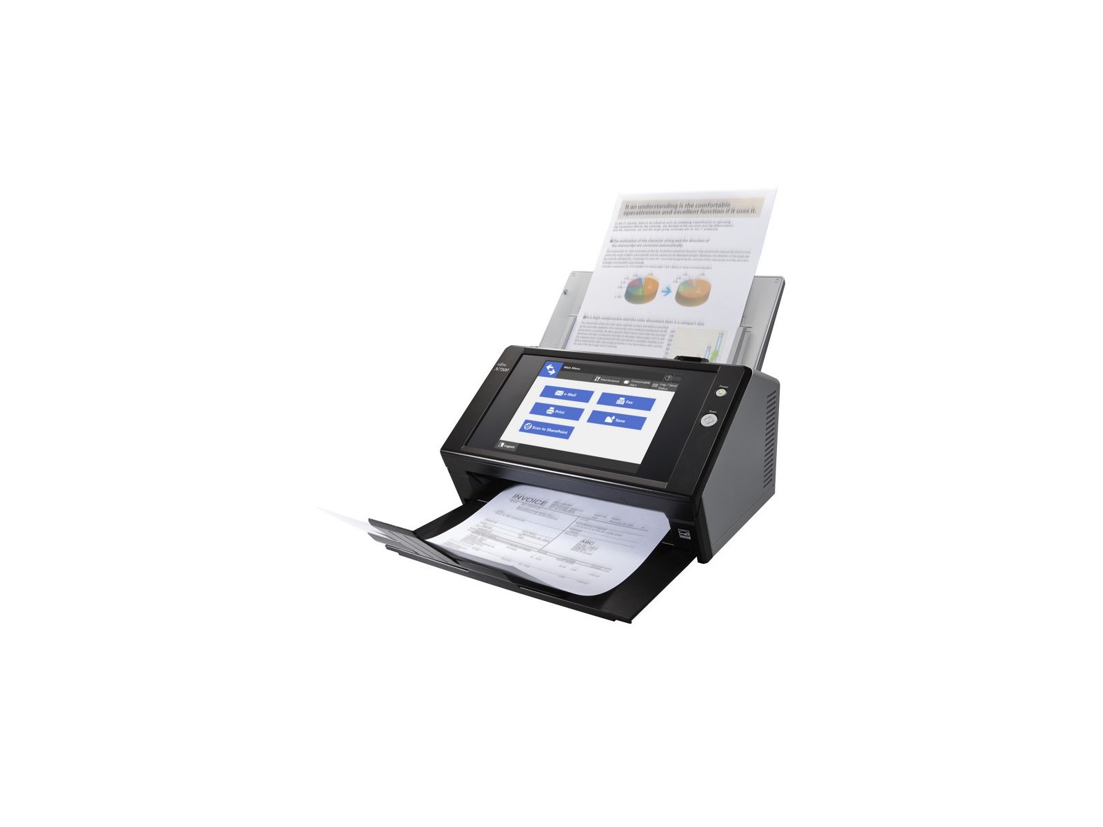 PA03706-B301 PA03706-B301 Fujitsu N7100E Adf Scanner 600 X 600 Dpi A4 Black PA03706-B301 PA03706-B301 Fujitsu N7100E Adf Scanner 600 X 600 Dpi A4 Black