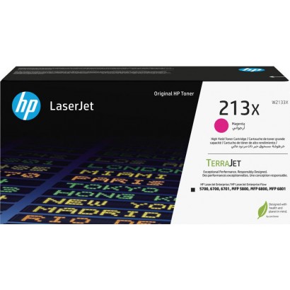 W2133X W2133X HP 213X High Yield Magenta Original Laserjet Toner Cartridge