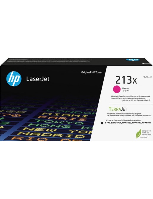 W2133X W2133X HP 213X High Yield Magenta Original Laserjet Toner Cartridge