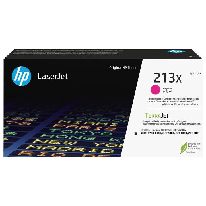 W2133X HP 213X High Yield Magenta Original Laserjet Toner Cartridge