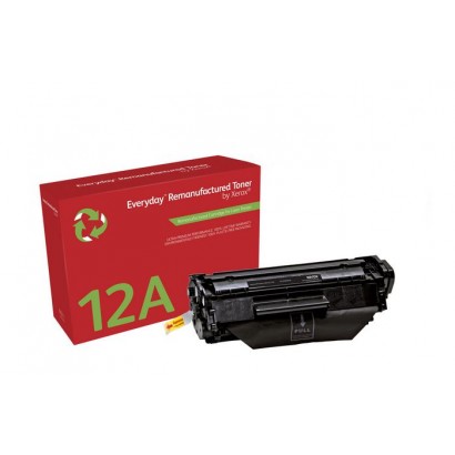 003R99628 Xerox Ay Remanufactured Black Toner By Xerox Replaces Hp 12A (Q2612A), Standard...