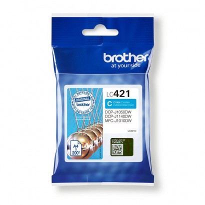 LC421C Brother Lc-421C Ink Cartridge 1 Pc(S) Original Cyan