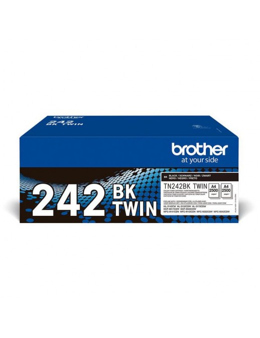 TN242BKTWIN Brother Tn-242Bktwin Toner Cartridge 2 Pc(S) Original Black