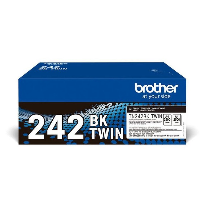 TN242BKTWIN Brother Tn-242Bktwin Toner Cartridge 2 Pc(S) Original Black