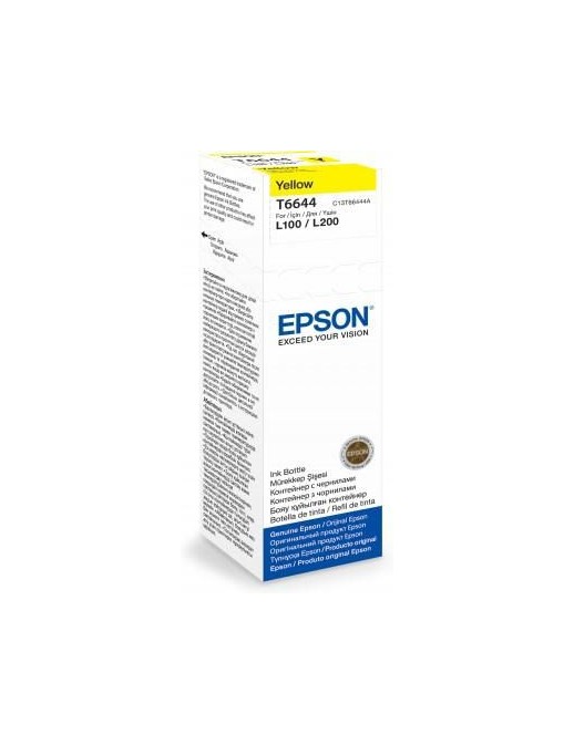 C13T66444A Epson T6644 Yellow Ink Bottle 70Ml