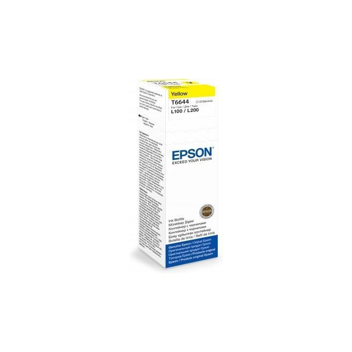 C13T66444A Epson T6644 Yellow Ink Bottle 70Ml
