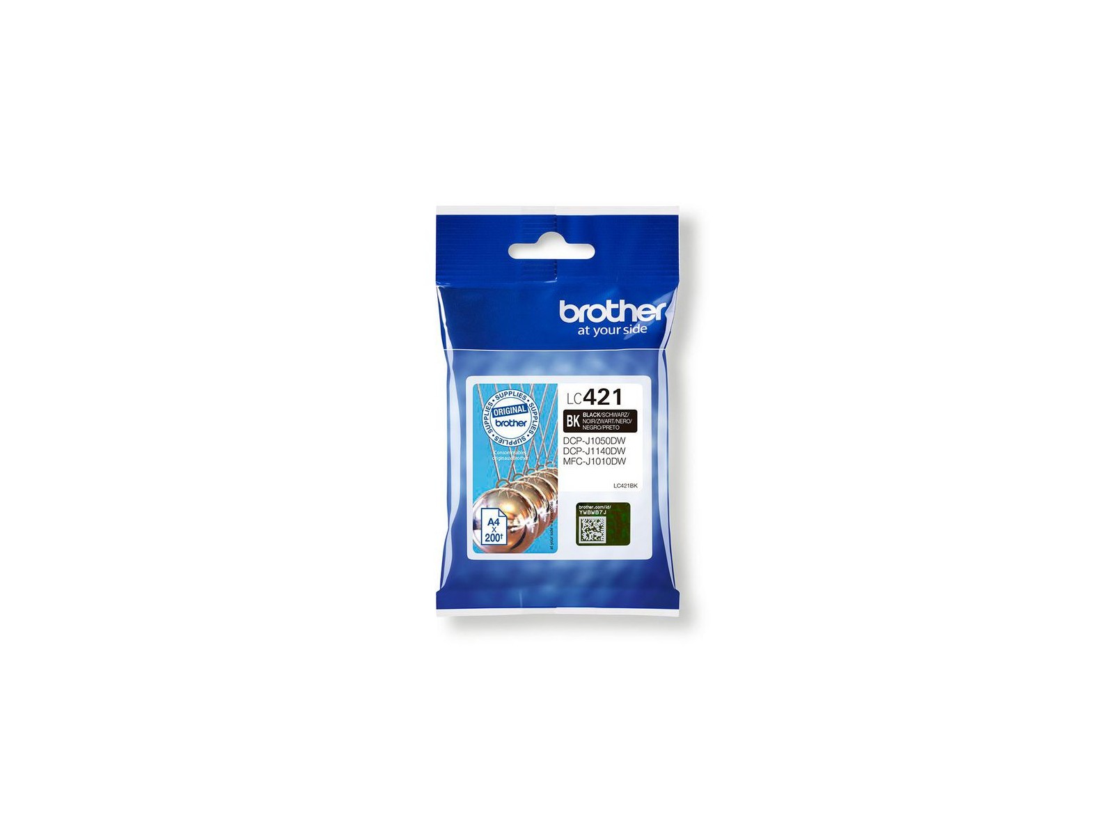 LC421BK LC421BK Brother Lc-421Bk Ink Cartridge 1 Pc(S) Original Black