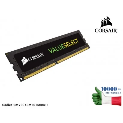 CMV8GX3M1C1600C11 Corsair 8GB DDR3L 1600MHz DIMM