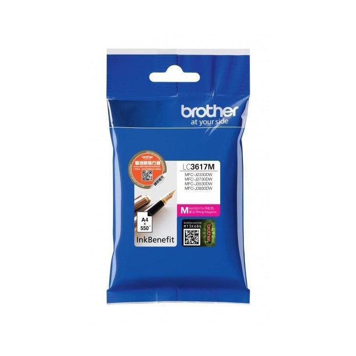 LC3617M Brother Lc-3617M Ink Cartridge 1 Pc(S) Original Standard Yield Magenta