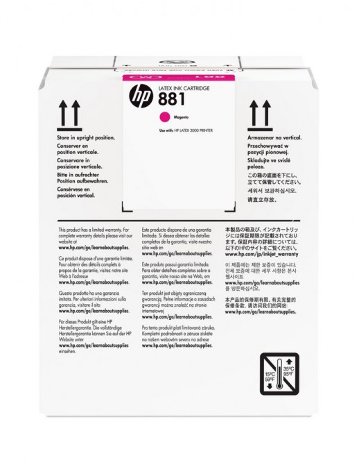 CR332A CR332A HP 881 5-liter Magenta Latex Ink Cartridge