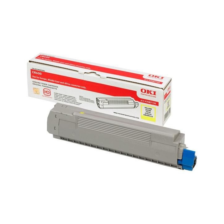 43487709 OKI Toner Cartridge 1 Pc(S) Original Yellow