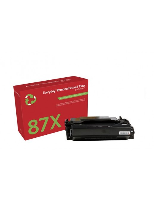 006R03550 Xerox Ay Remanufactured Everyday Black Remanufactured Toner By Xerox Replaces Hp 87X (Cf287X), High Capacity