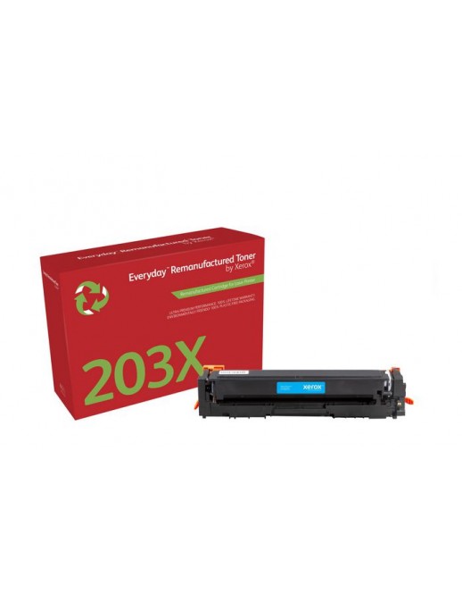 006R03621 Xerox Ay Remanufactured Everyday Cyan Remanufactured Toner By Xerox Replaces Hp 203X (Cf541X), High Capacity