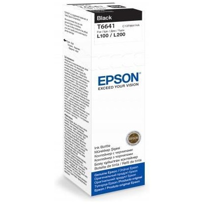 C13T66414A Epson T6641 Black Ink Bottle 70Ml