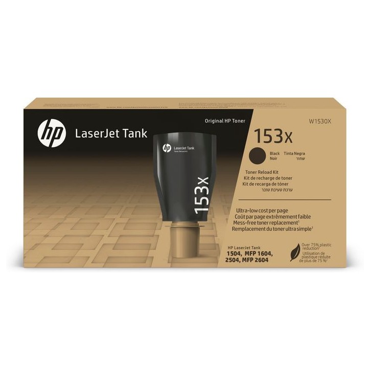 W1530X HP 153X Black Original Laserjet Tank Toner Reload Kit