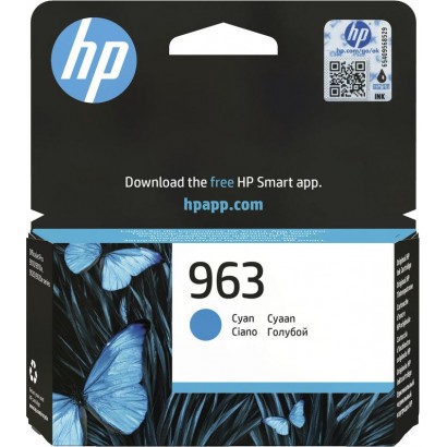 3JA23AE#BGY 3JA23AEBGY HP 963 Cyan Original Ink Cartridge