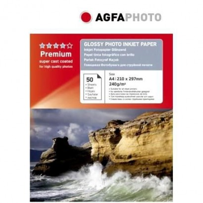 AP24050A4N AgfaPhoto Printing Paper A4 (210X297 Mm) Gloss 50 Sheets White