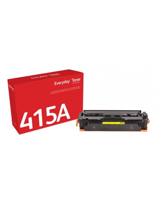 006R04186 Xerox Everyday Yellow Toner Compatible With Hp 415A (W2032A), Standard Yield