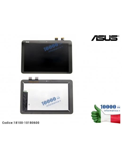 18100-101B0600 Display LCD con Vetro Touch Screen ASUS T102HA 10,1'' [SENZA CORNICE] 1280X800