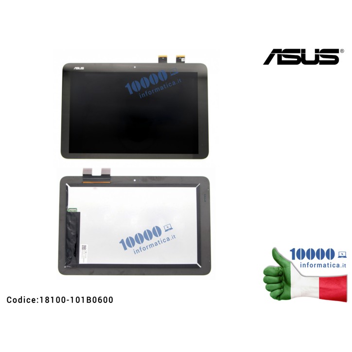 Display LCD con Vetro Touch Screen ASUS T102HA 10,1'' [SENZA CORNICE] 1280X800