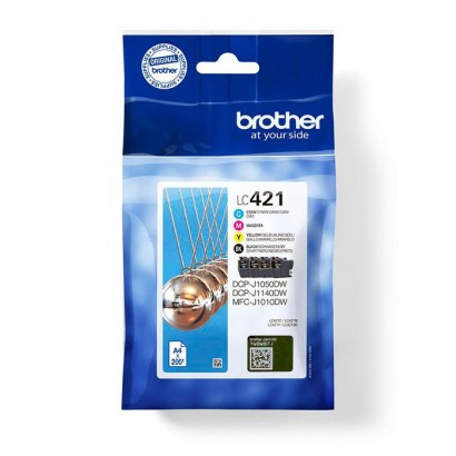 LC421VALDR Brother LC421 VALUE BP INK & DR SEC TAG - MOQ 4