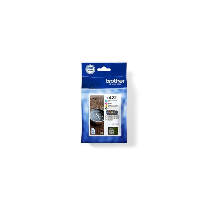 LC422VALDR Brother LC422 VALUE BP INK & DR SEC TAG (BH19MB) - MOQ 4